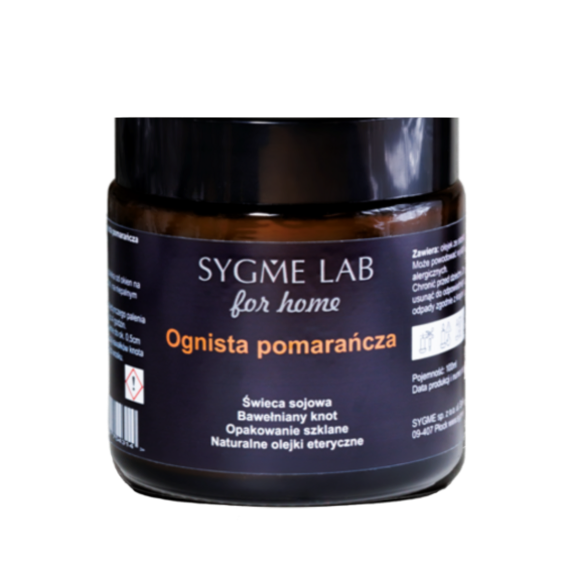 orange Świeca sojowa SYGME LAB for Home Ognista pomarańcza - obrazek 1