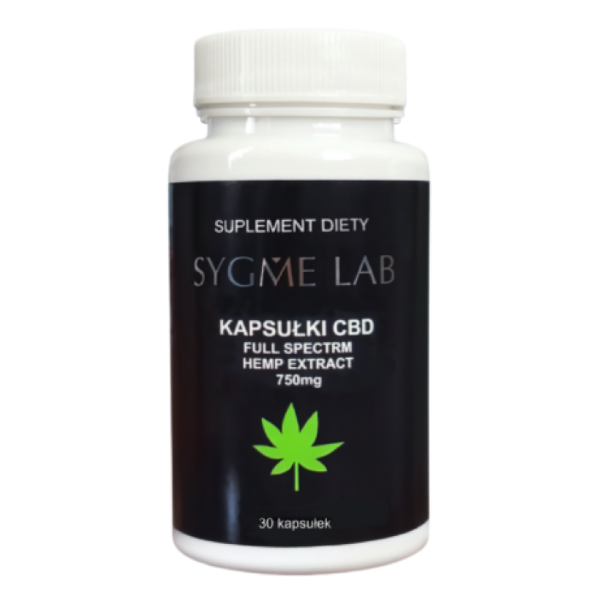 Projekt bez nazwy.png(3) SYGME LAB Kapsułki CBD Full Spectrum Hemp Extract – 750mg 30kap. - obrazek 1